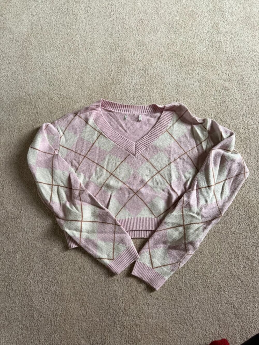 Hollister Argyle Knit Sweater – Estimated Women’s Small